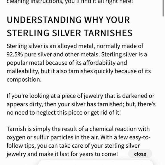 Silver Light Blue Stone Ring 7 - Picture 7 of 12